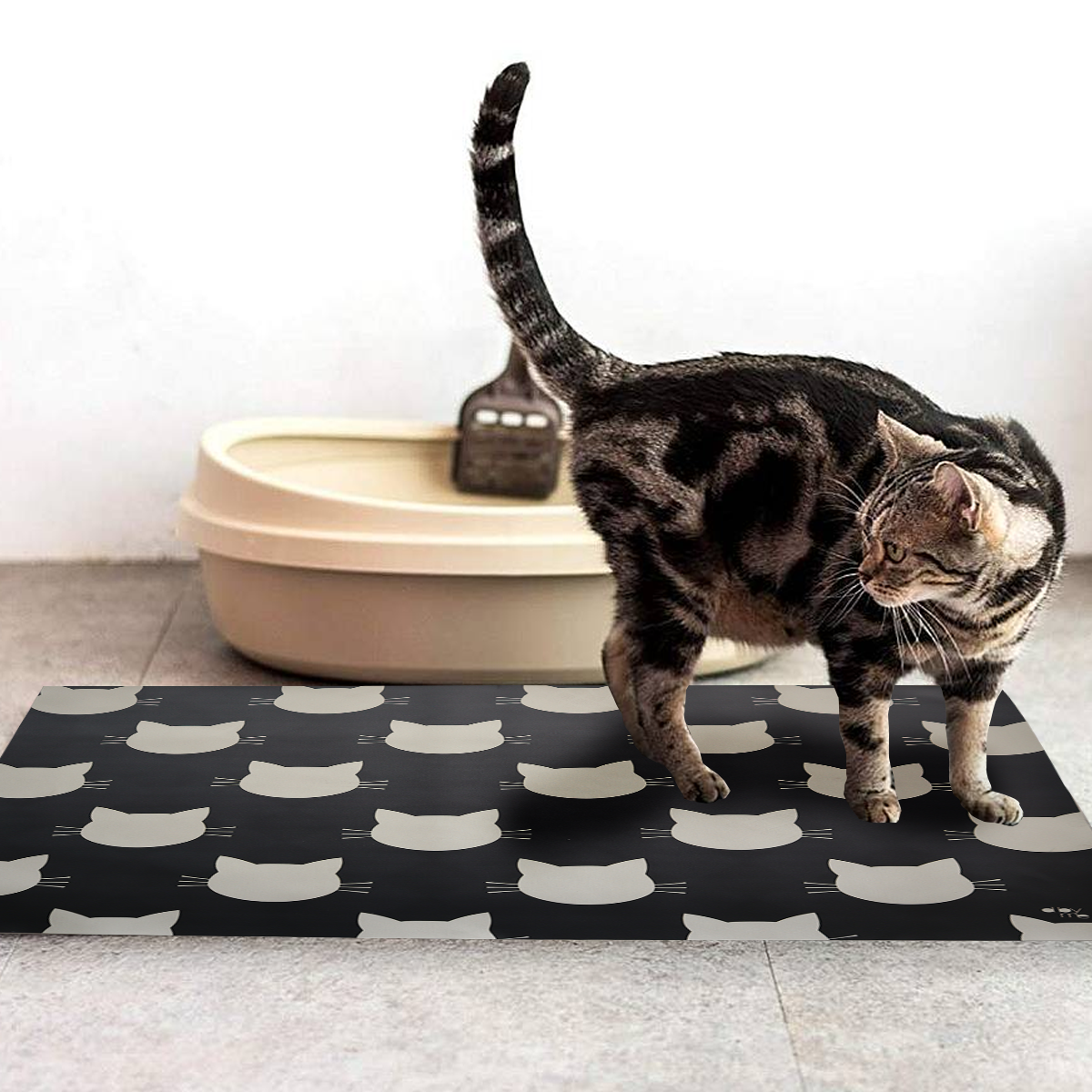 ALFOMBRA PET CARAS GATO