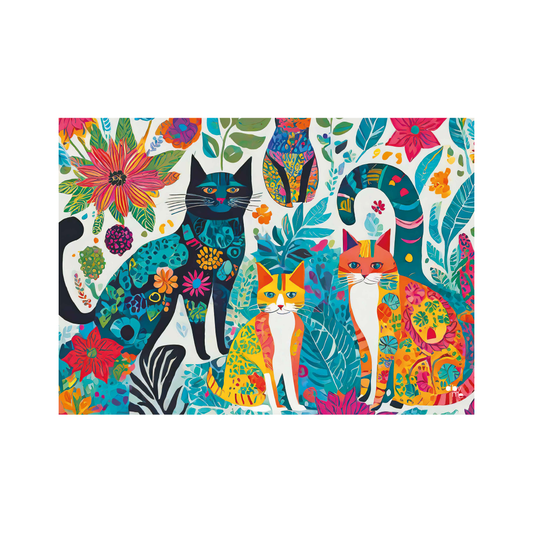 ALFOMBRA PET GATO COLORES
